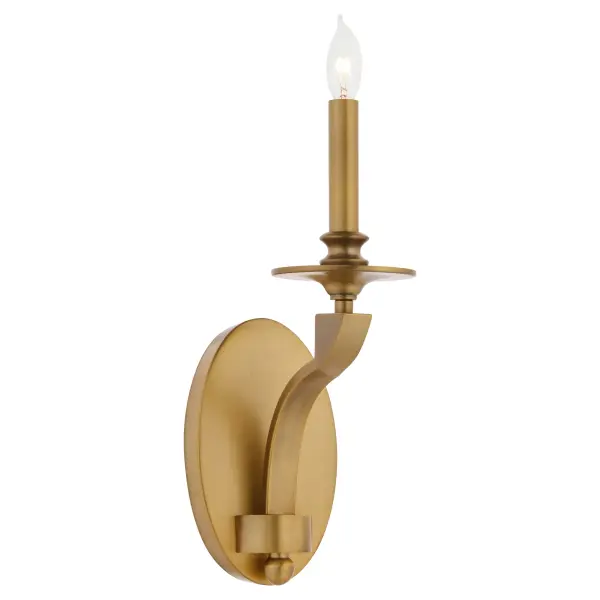 Chantelle 1-Light Wall Sconce in Brushed Brass - Image 2