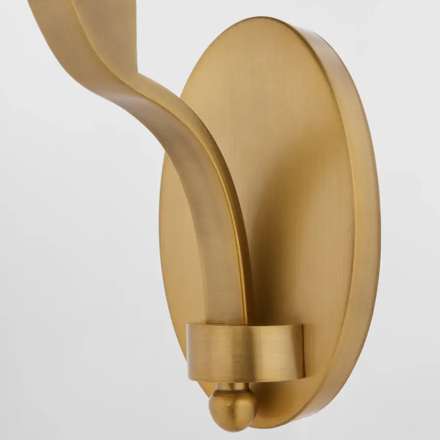 Chantelle 1-Light Wall Sconce in Brushed Brass - Image 3