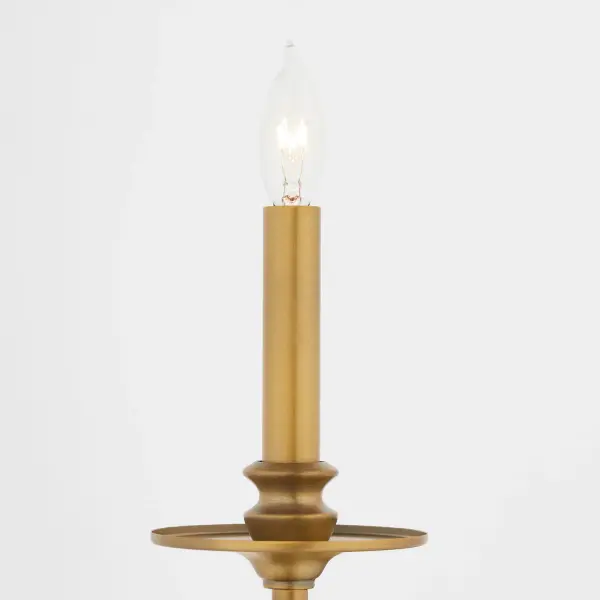 Chantelle 1-Light Wall Sconce in Brushed Brass - Image 4