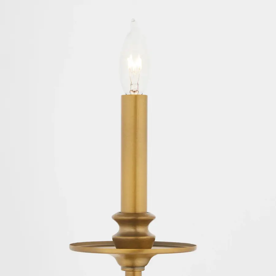 Chantelle 1-Light Wall Sconce in Brushed Brass - Image 4