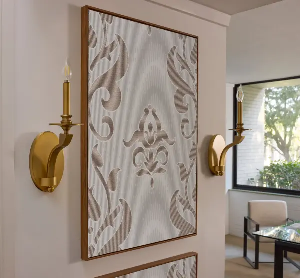 Chantelle 1-Light Wall Sconce in Brushed Brass - Image 5