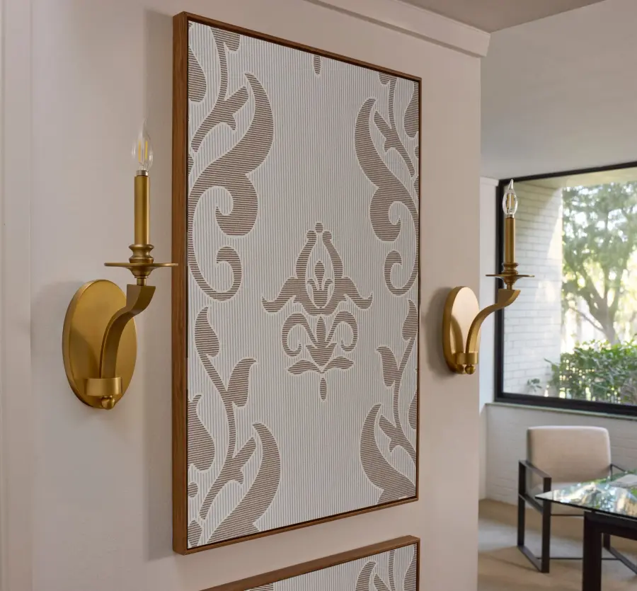 Chantelle 1-Light Wall Sconce in Brushed Brass - Image 5