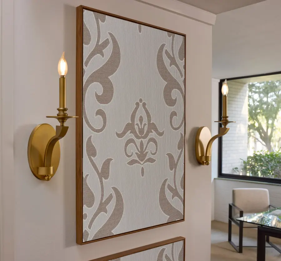 Chantelle 1-Light Wall Sconce in Brushed Brass - Image 6