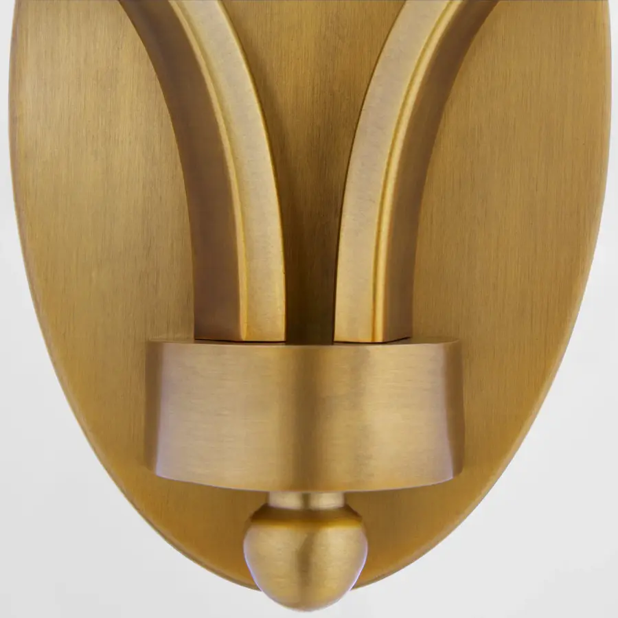 Chantelle 2-Light Wall Sconce in Brushed Brass - Image 4