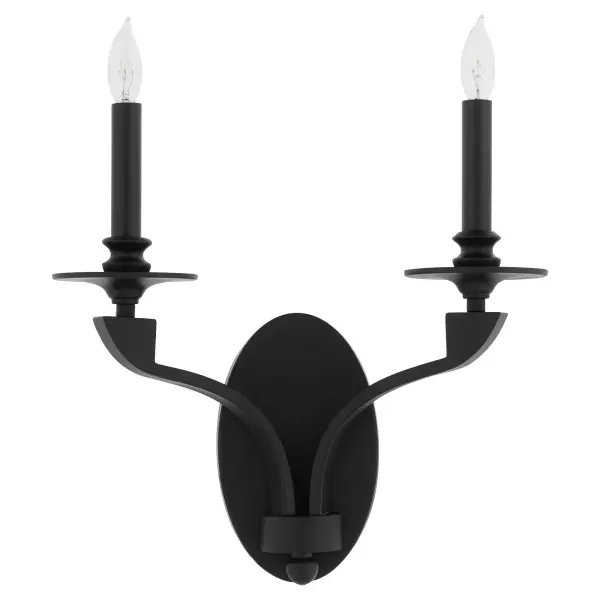 The Chantelle sconce delivers dramatic Gothic-inspired design with clean modern lines. Its oversized bobeche and sweeping arms create a striking focal point, perfect for spaces seeking architectural character and bold sophistication.