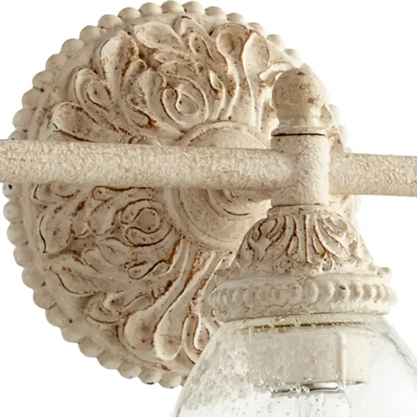3-Light Transitional Vanity in Persian White with Clear Seeded Glass - Image 2
