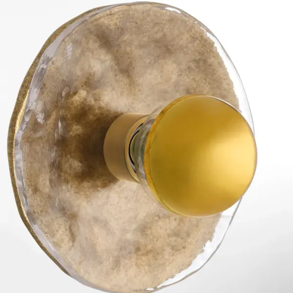 Del Rey 1-Light Wall Sconce in Brushed Brass - Image 3