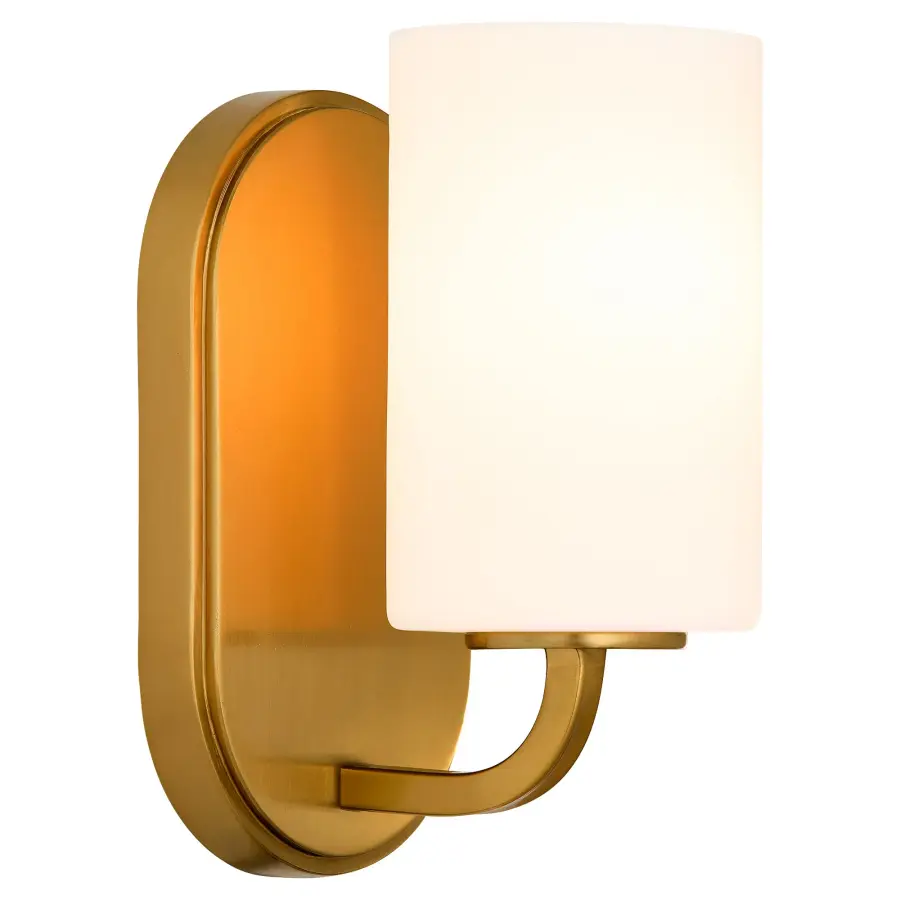 Rutherford 1-Light Wall Sconce in Brushed Brass - Image 2