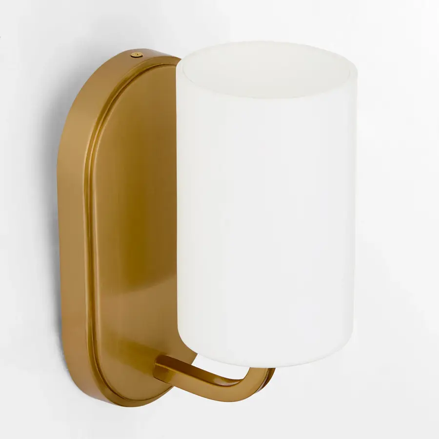Rutherford 1-Light Wall Sconce in Brushed Brass - Image 4