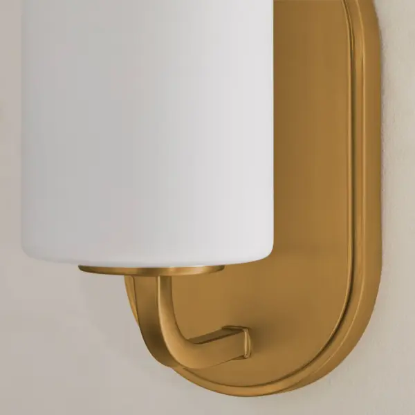 Rutherford 1-Light Wall Sconce in Brushed Brass - Image 6