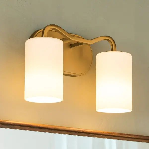 Rutherford 2-Light Vanity in Brushed Brass - Image 6