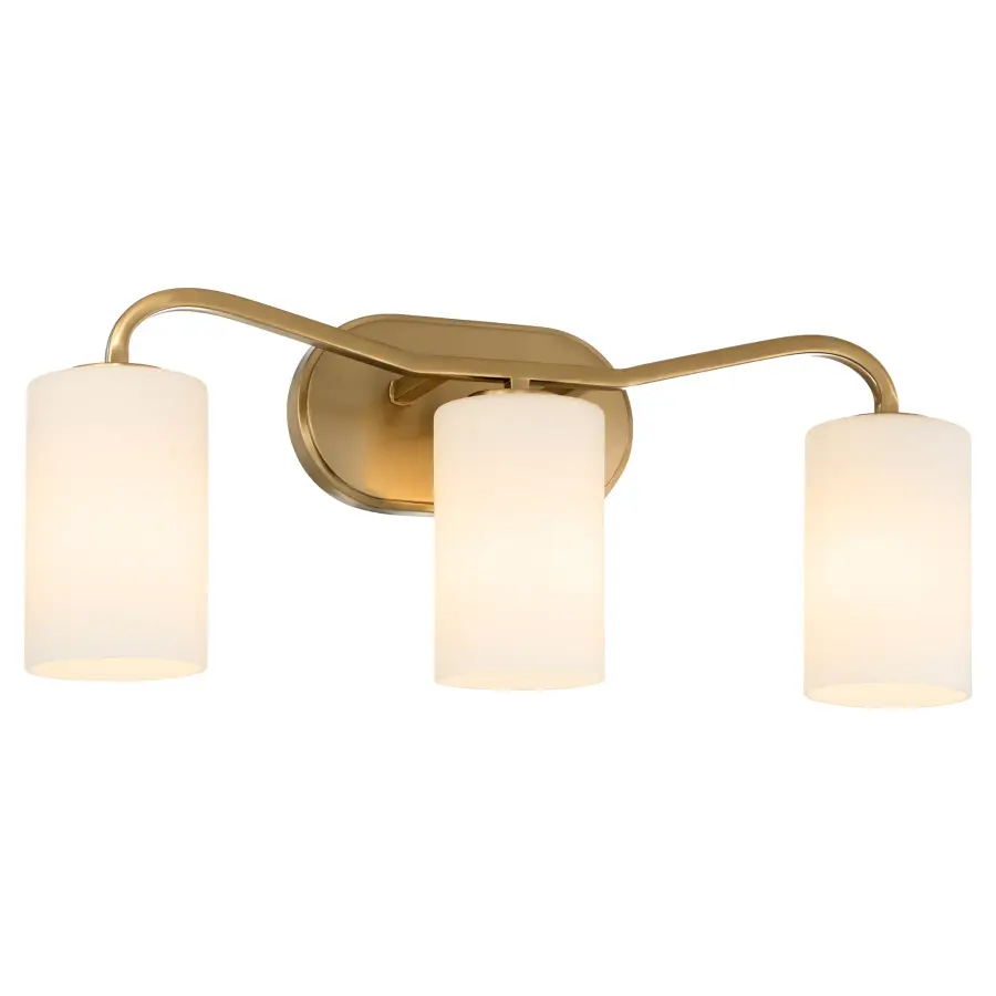 Rutherford 3-Light Vanity in Brushed Brass - Image 2