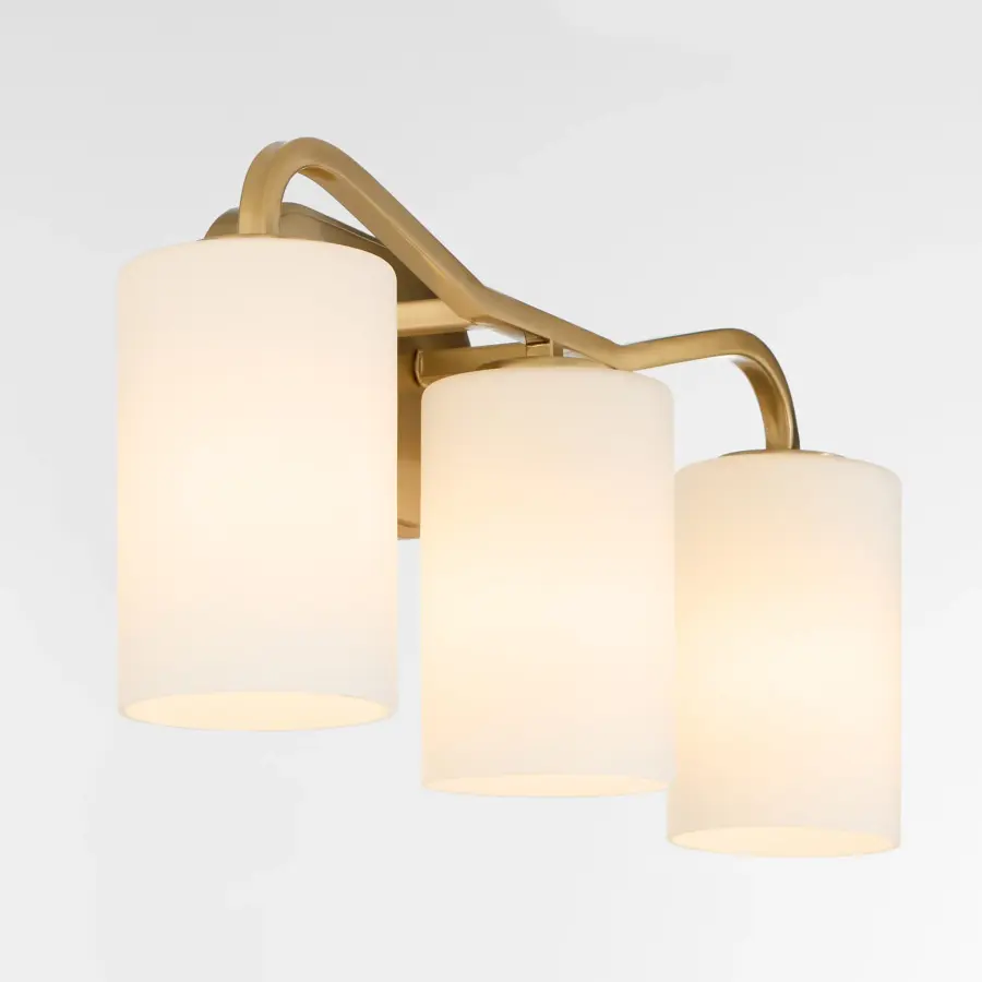 Rutherford 3-Light Vanity in Brushed Brass - Image 3