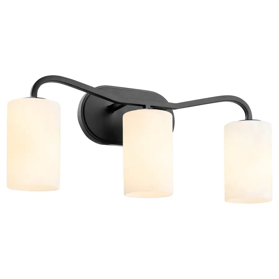 Rutherford 3-Light Vanity in Matte Black - Image 2