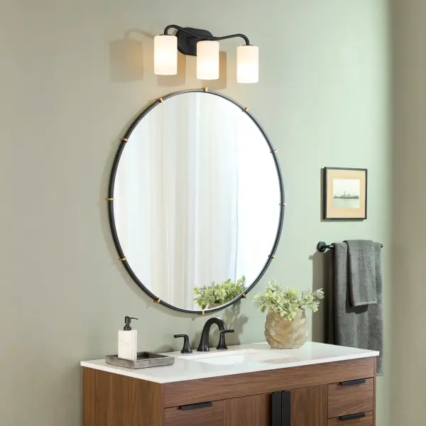 Rutherford 3-Light Vanity in Matte Black - Image 5