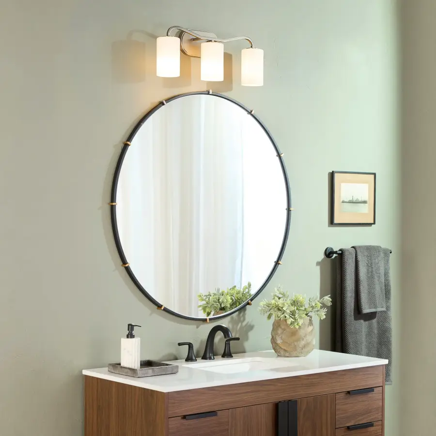 Rutherford 3-Light Vanity in Satin Nickel - Image 5
