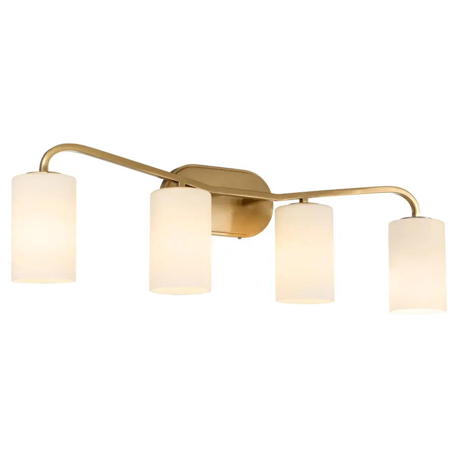 Rutherford 4-Light Vanity in Brushed Brass - Image 2