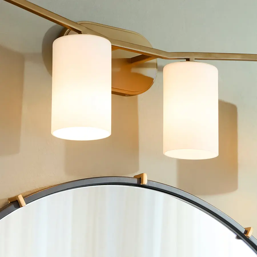 Rutherford 4-Light Vanity in Brushed Brass - Image 6