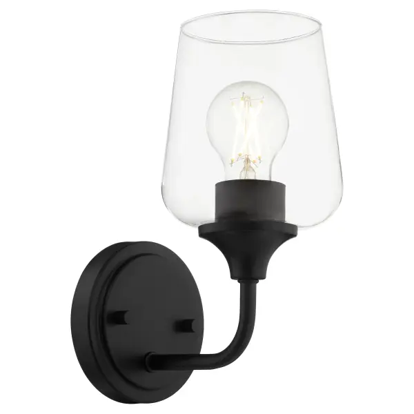 Raymond 1-Light Wall Sconce in Matte Black - Image 2