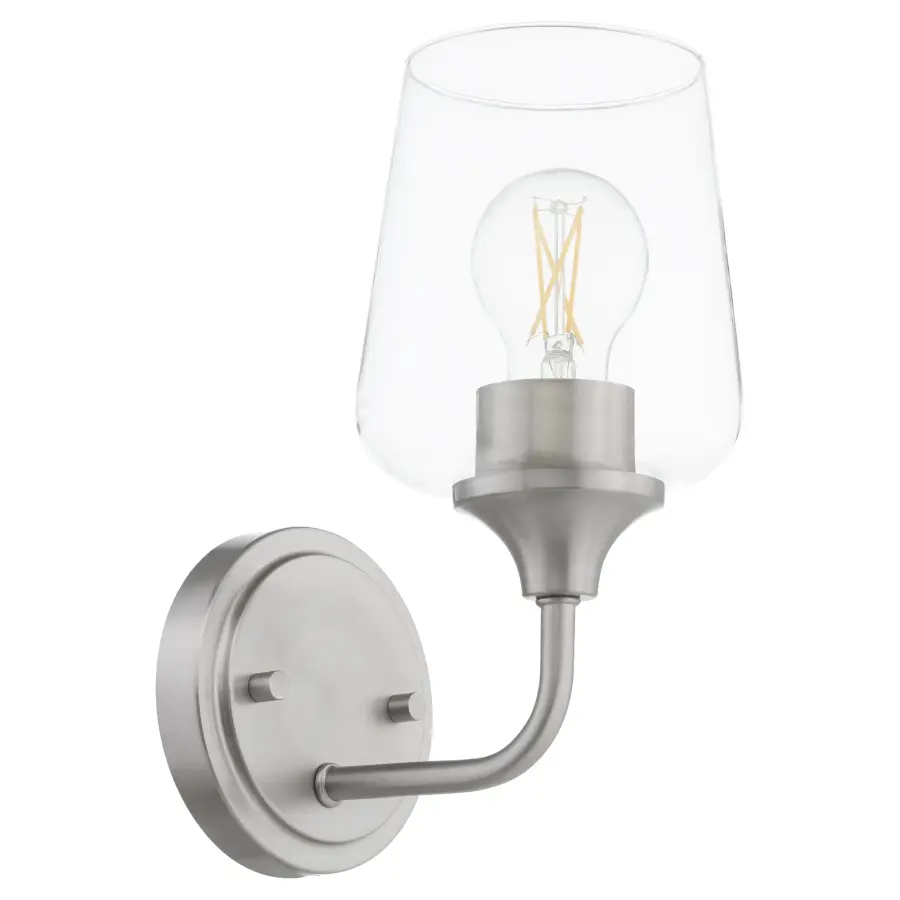 Raymond 1-Light Wall Sconce in Satin Nickel - Image 1