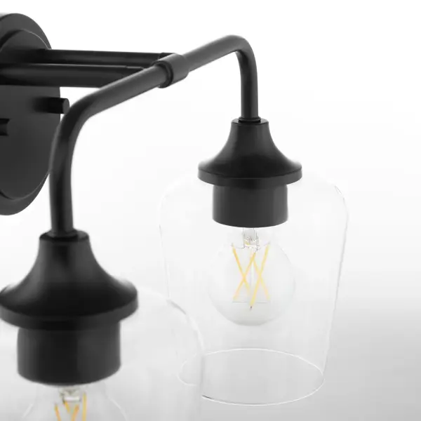 Raymond 2-Light Vanity in Matte Black - Image 4