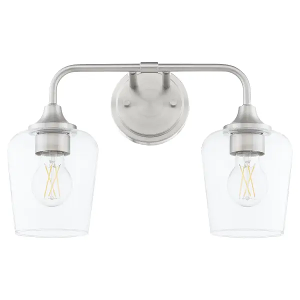 Raymond 2-Light Vanity in Satin Nickel - Image 1