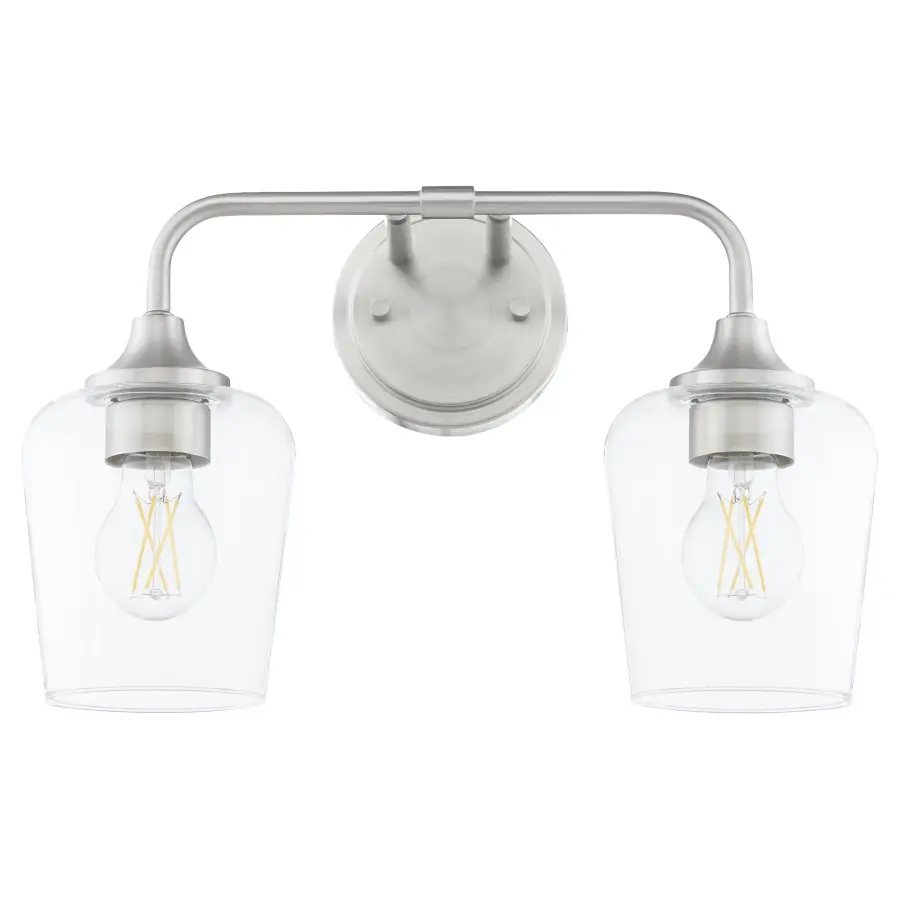 Raymond 2-Light Vanity in Satin Nickel - Image 1