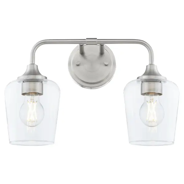 Raymond 2-Light Vanity in Satin Nickel - Image 2