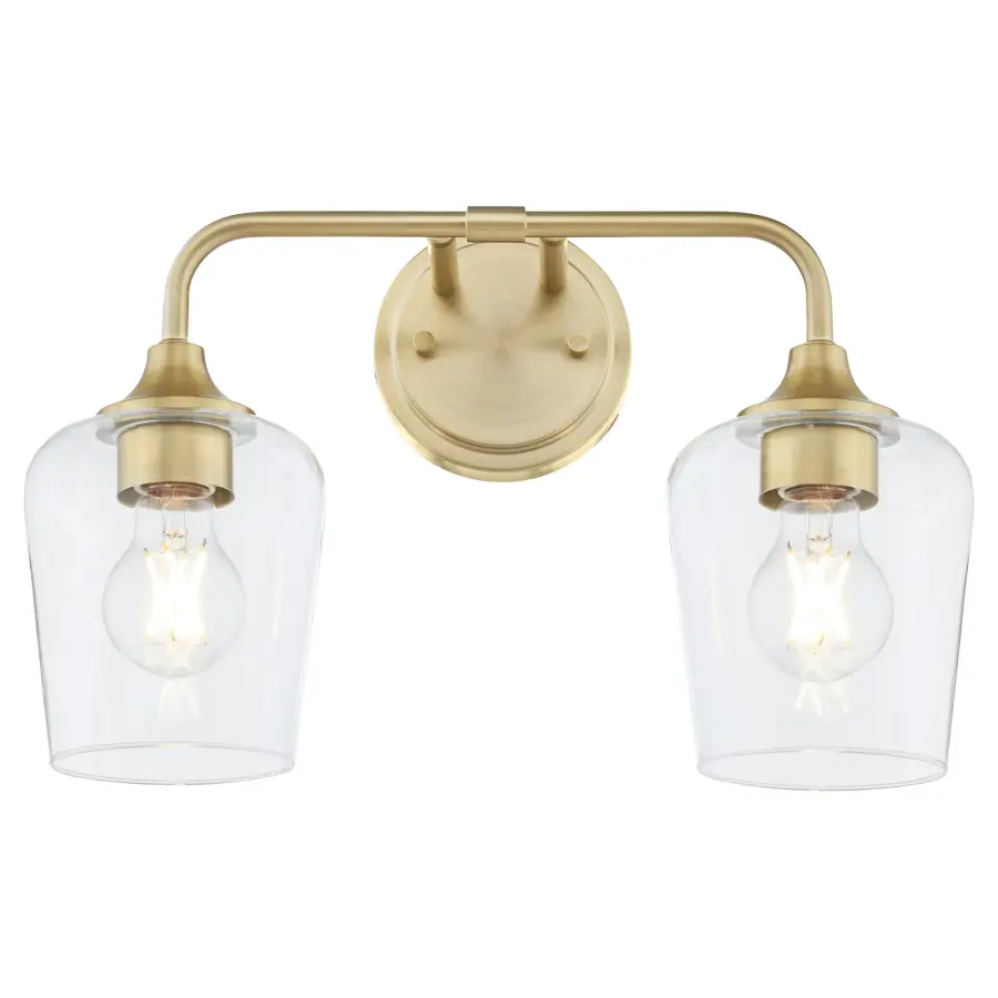 Raymond 2-Light Vanity in Aged Brass - Image 2