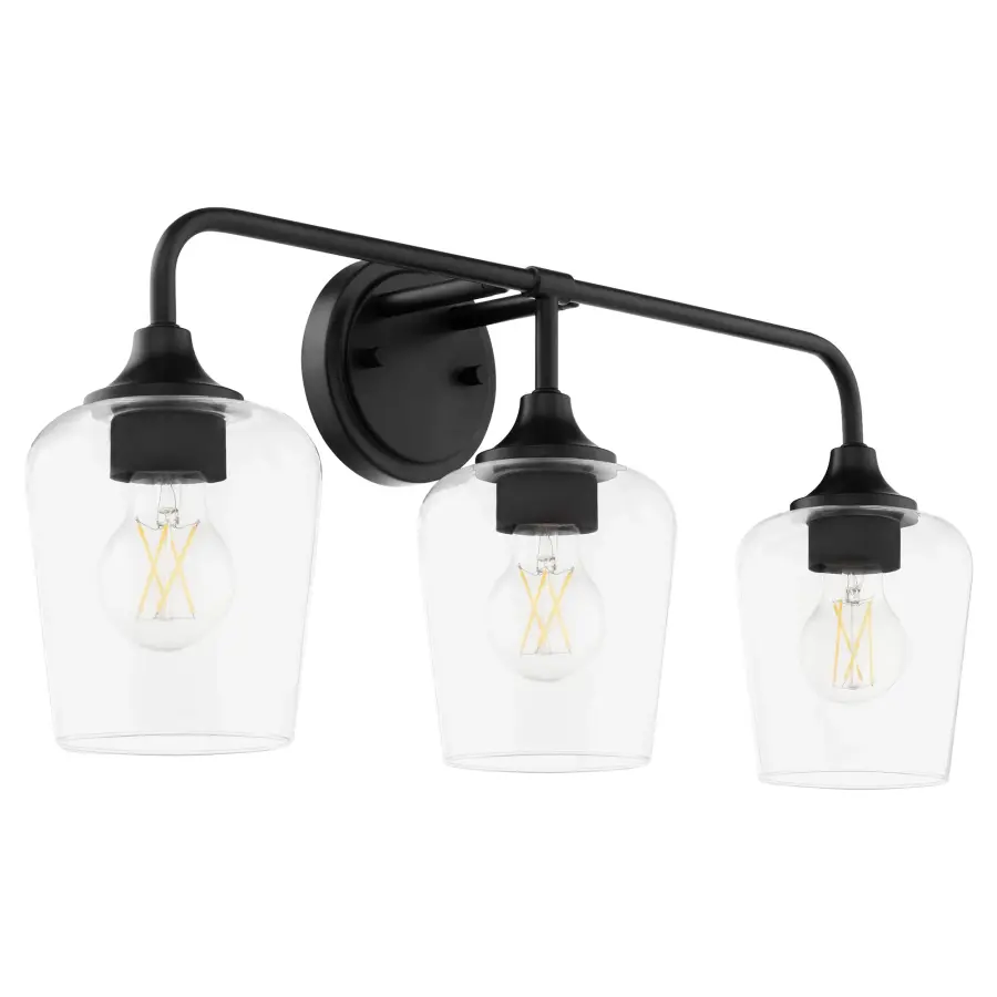 Raymond 3-Light Vanity in Matte Black - Image 1