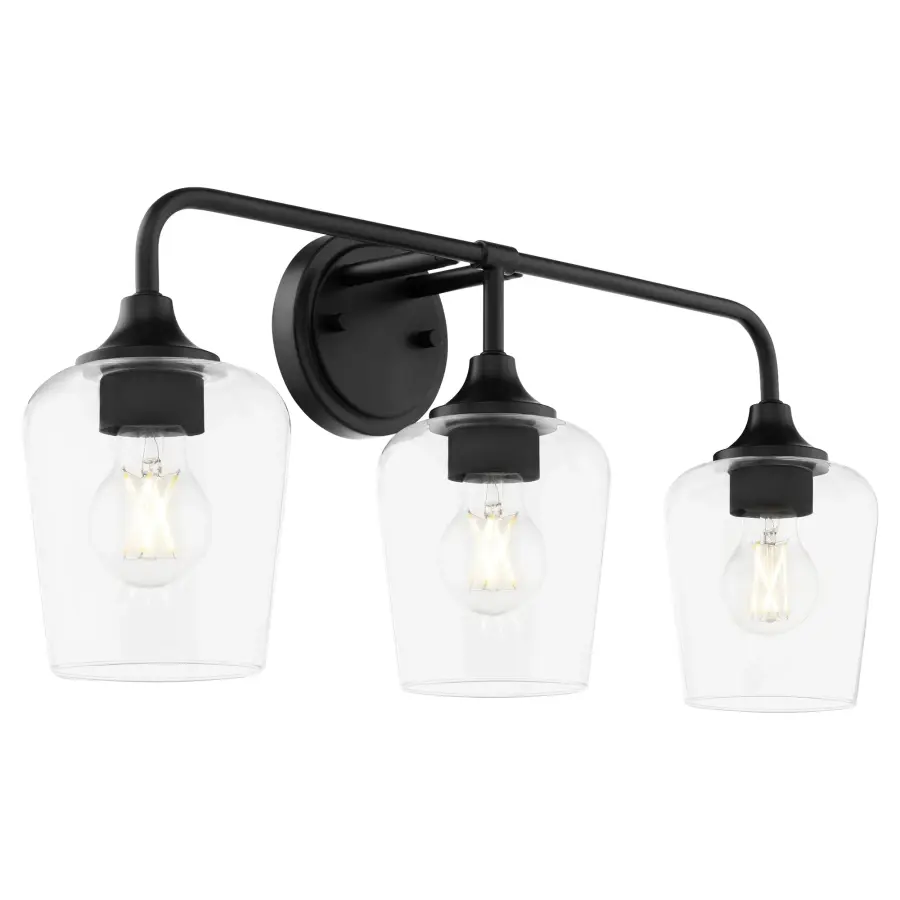 Raymond 3-Light Vanity in Matte Black - Image 2