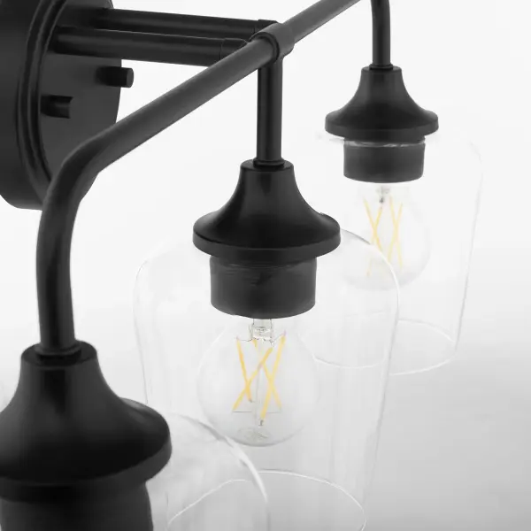 Raymond 3-Light Vanity in Matte Black - Image 3
