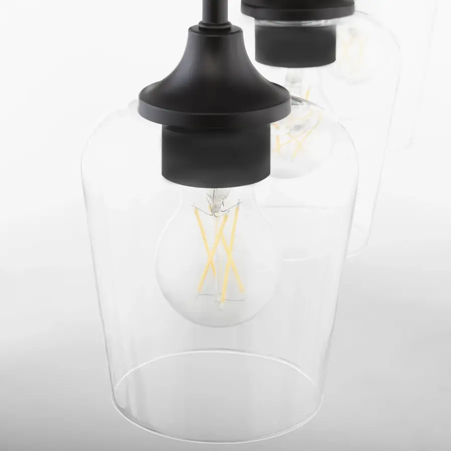 Raymond 3-Light Vanity in Matte Black - Image 4