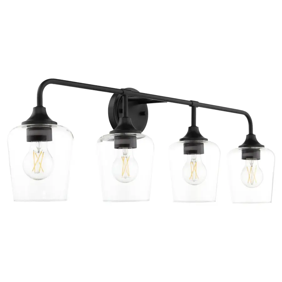 Raymond 4-Light Vanity in Matte Black - Image 1