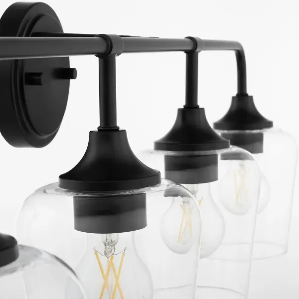Raymond 4-Light Vanity in Matte Black - Image 3