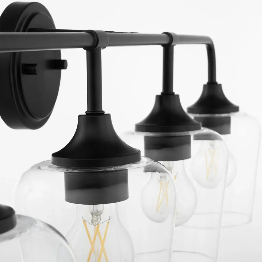 Raymond 4-Light Vanity in Matte Black - Image 3