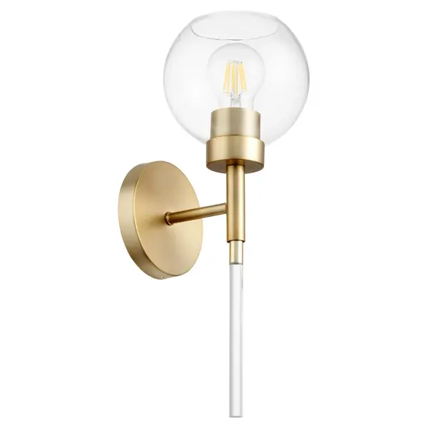 Volan 1-Light Aged Brass Wall Sconce - Image 1