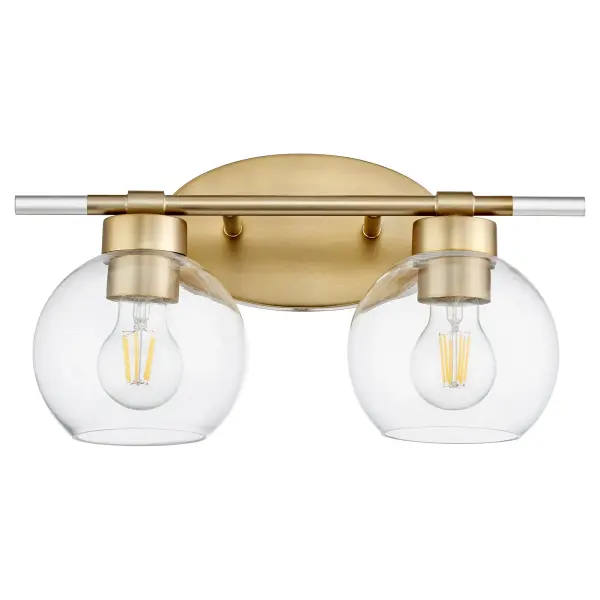Volan 2-Light Aged Brass Vanity - Image 1