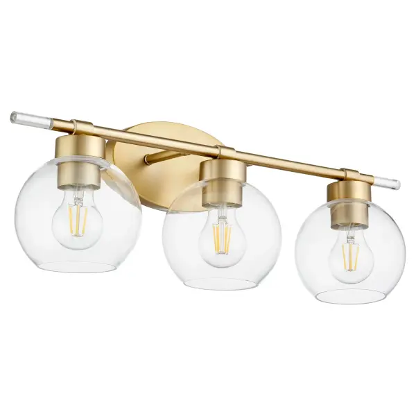 Volan 3-Light Aged Brass Vanity - Image 1