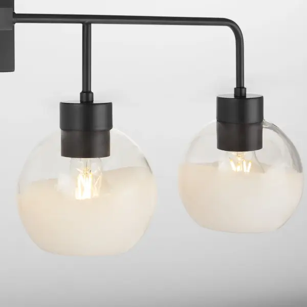Lacy 4-Light Vanity Light with Layered White Glass - Image 4