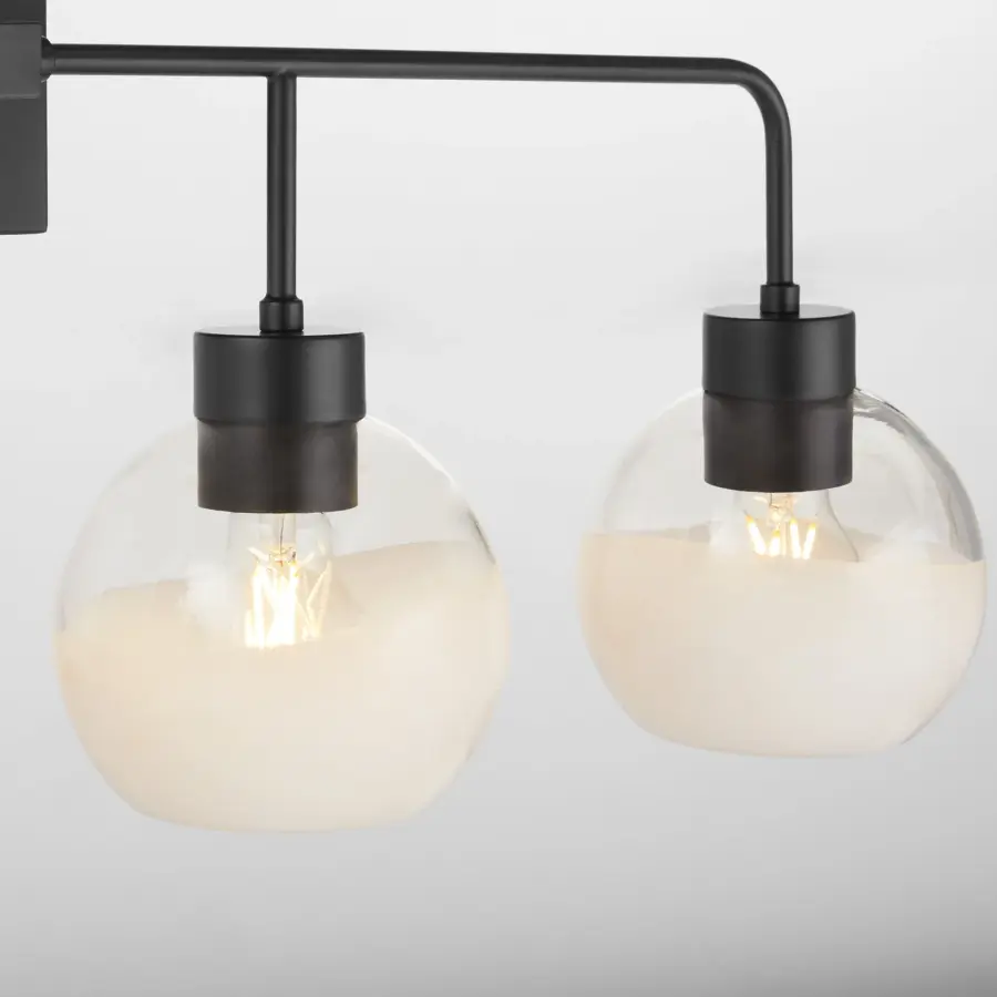 Lacy 4-Light Vanity Light with Layered White Glass - Image 4