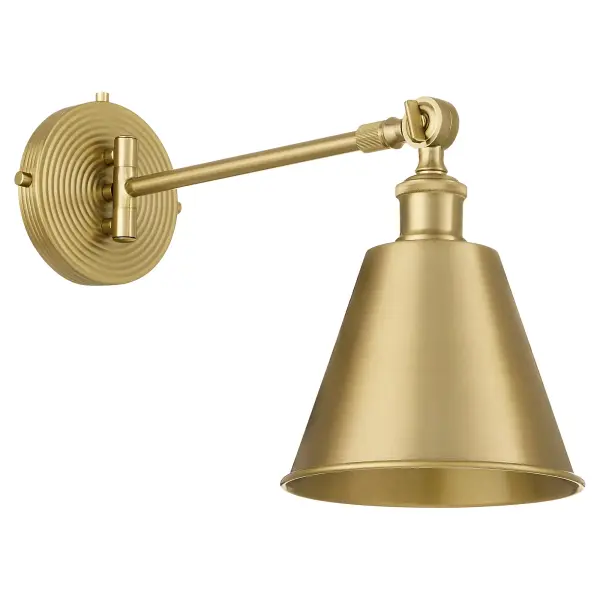 The Bailey collection by Tamara Day brings sophisticated functionality to art and shelving displays. Its compact, sleek design eliminates awkward angles while the aged brass finish adds warmth and elegance to any space.