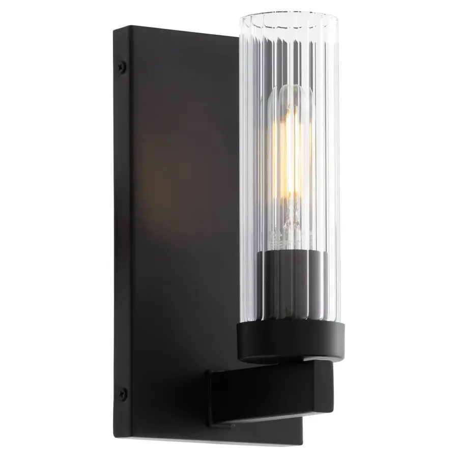 Kilbey 1-Light Vanity Light in Matte Black - Image 2
