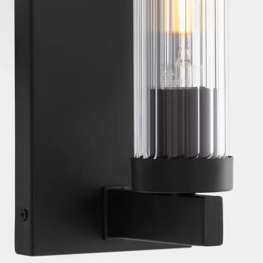 Kilbey 1-Light Vanity Light in Matte Black - Image 3