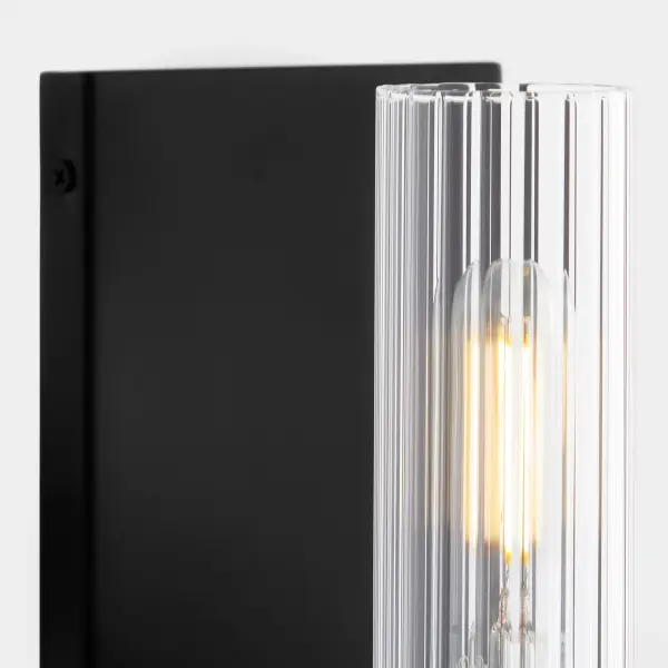 Kilbey 1-Light Vanity Light in Matte Black - Image 4