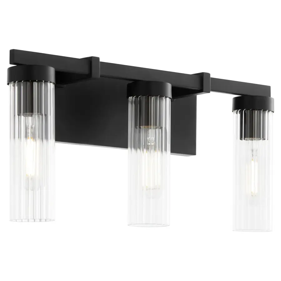 Kilbey 3-Light Vanity Light in Matte Black - Image 2