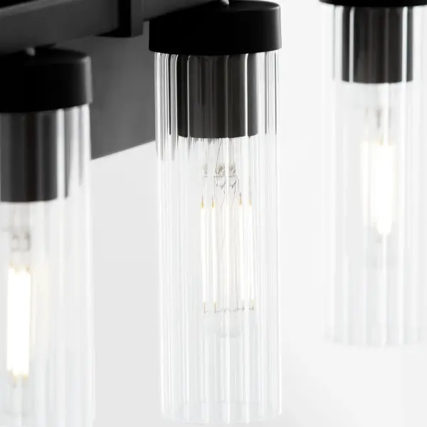 Kilbey 3-Light Vanity Light in Matte Black - Image 3