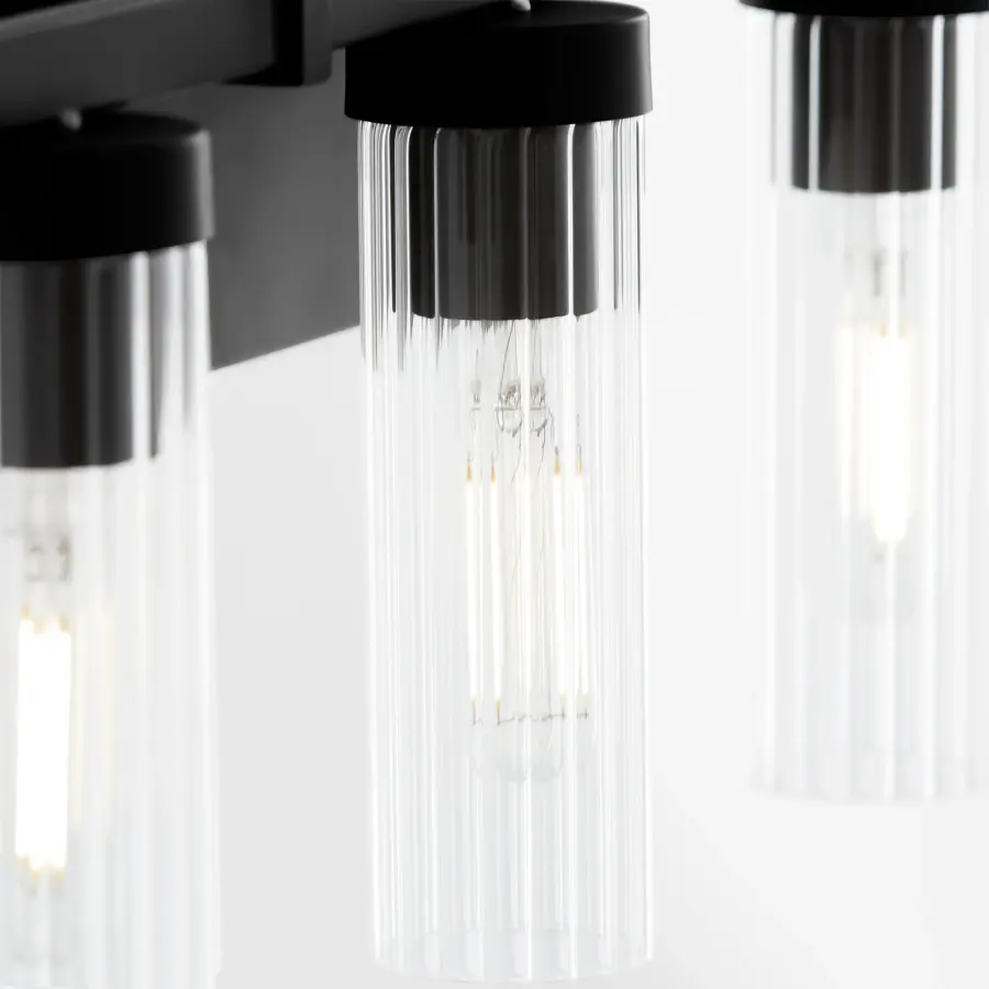Kilbey 3-Light Vanity Light in Matte Black - Image 3