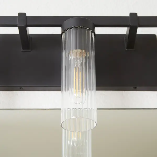 Kilbey 3-Light Vanity Light in Matte Black - Image 5