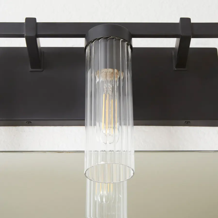 Kilbey 3-Light Vanity Light in Matte Black - Image 5